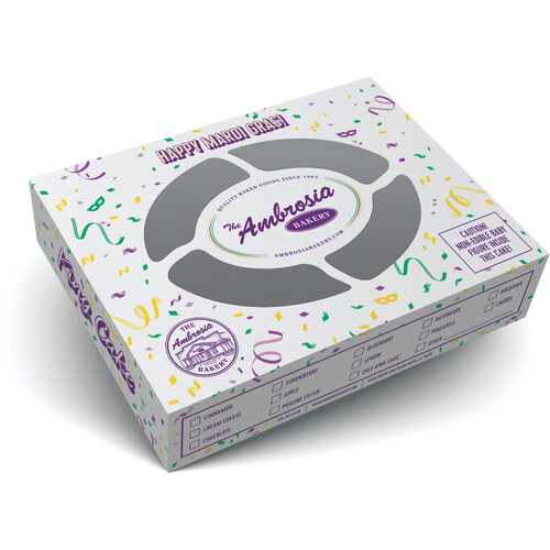 Ambrosia King Cake Box