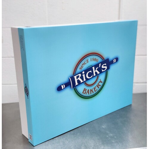 FULL SHEET CCWB CAKE BOX TOP RICK'S BAKERY