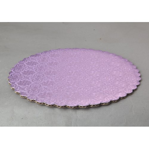 C-Flute Lilac Scalloped Cake Circles - 9"