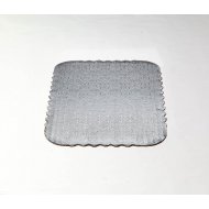 Single Wall Silver Scalloped Cake Pads - Full sheet