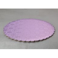 C-Flute Lilac Scalloped Cake Circles - 8"