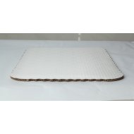 D/W White Scalloped Cake Pads - Full sheet